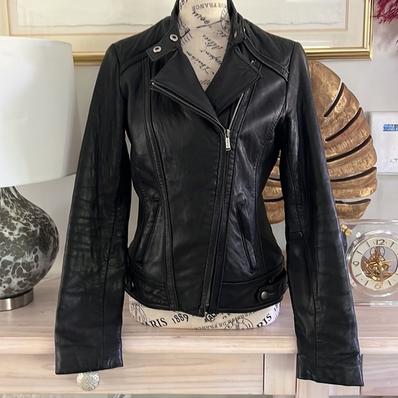 Bike sexy 100% genuine leather jacket by Michael Kors - Picture 15 of 15